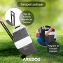 AREBOS Glacière à compresseur avec roulettes 47 litres | Glacière électrique avec Commande APP pour Refroidir, congeler et Maint