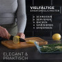 Exitoso Lot de 2 Plateau Fromage - Planche de Service Charcuterie Plateaux en bois - Plateau de service - Empilables - Saucisses