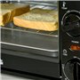 HOMCOM Mini four 10 litres 750W Petit four électrique avec température jusqu'à 230 ℃ Minuterie 60 minutes Plaque de cuisson et g