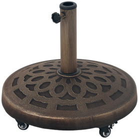 Outsunny Pied de parasol en béton avec roulette