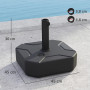 support pour parasol de 38/48 mm de diamètre