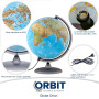image de carte 2023 physique/politique avec lampe LED