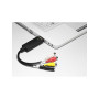 Technaxx Vidéo Grabber USB 2.0 Carte de Capture – Conversion Hi8, VHS en DVD Numérique pour PC Windows, avec Logiciel de Montage