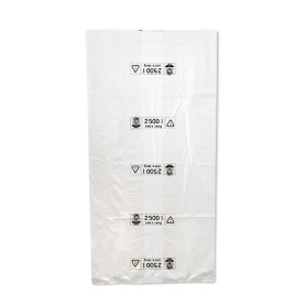 inapa Triline Eco Lot de 25 Sacs Poubelle 2500 l Transparent – Extra Long ✓ 100% Recyclable