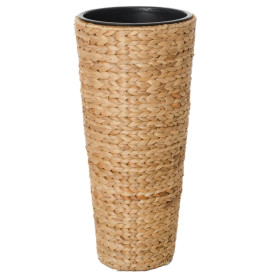 VIVANNO Bac à Fleurs Individuel en Jacinthe d'eau Classic Round 60 cm