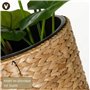 VIVANNO Bac à Fleurs Individuel en Jacinthe d'eau Classic Round 60 cm, Naturel