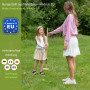 GICO Jeu de Croquet de qualité - Jeu en Plein air - 6 Joueurs - maillets Taille 80 cm - Qualite de EU - 3226