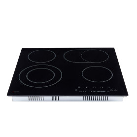 Arebos plaque de cuisson vitrocéramique | 6600 W | 4 foyers | 59 cm | autarcique | Table de cuisson électrique | avec Sensor Tou
