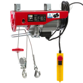Arebos Treuil Palan électrique | 100/200KG | 500W | Treuil Palan à Chaine à Levier | Treuil palan à Ascenseur levage pour avec T