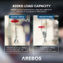 Arebos Treuil Palan électrique | 200/400 kg | 1000W | Treuil Palan à Chaine à Levier | Treuil palan à Ascenseur levage pour avec