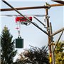 Arebos Treuil Palan électrique | 300/600 kg | 1000W | Treuil Palan à Chaine à Levier | Treuil palan à Ascenseur levage pour avec