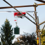 Arebos Treuil Palan électrique | 400/800 kg | 1300W | Treuil Palan à Chaine à Levier | Treuil palan à Ascenseur levage pour avec