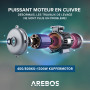 Arebos Treuil Palan électrique | 400/800 kg | 1300W | Treuil Palan à Chaine à Levier | Treuil palan à Ascenseur levage pour avec