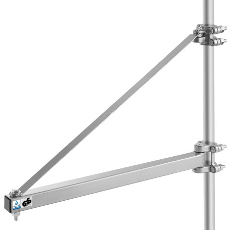 Arebos Bras Pivotant | Bras de Levage électrique pivotant | Support Palan 1000kg | 750mm | Treuil palan Électrique | Rotation de