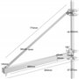 Arebos Bras Pivotant | Bras de Levage électrique pivotant | Support Palan 1000kg | 750mm | Treuil palan Électrique | Rotation de