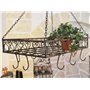 DanDiBo Accroche Casserole Porte-Plantes Suspendu Cucina 76390 Accroche Casserole Porte-Plantes Suspendu 60cm Etagère Suspendu a