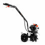 FUXTEC Motobineuse thermique FX-AF152 – Moteur 2 temps 51,6 cm³ – 23 cm de largeur – Profondeur de 70 mm – Fraises étoilées – Lé