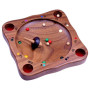 LOGOPLAY Roulette tyrolienne | Jeu de toupie | Jeu d'adresse | Jeu de société | Jeu de société en Bois | | Vert Rouge