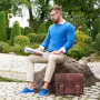 ALMADIH sac en cuir vachette BILLY Cartable bandoulière Marron Vintage serviette sac porté épaule Messenger sacoche Travail busi