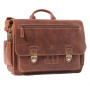 ALMADIH sac en cuir vachette WILL Cartable bandoulière Marron Vintage serviette porté épaule Messenger sacoche Travail business