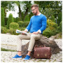 ALMADIH sac en cuir vachette WILL Cartable bandoulière Marron Vintage serviette porté épaule Messenger sacoche Travail business 