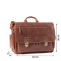 ALMADIH sac en cuir vachette WILL Cartable bandoulière Marron Vintage serviette porté épaule Messenger sacoche Travail business 