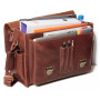 ALMADIH sac en cuir vachette WILL Cartable bandoulière Marron Vintage serviette porté épaule Messenger sacoche Travail business 
