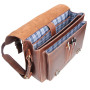 ALMADIH sac en cuir vachette WILL Cartable bandoulière Marron Vintage serviette porté épaule Messenger sacoche Travail business 