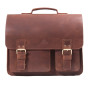 ALMADIH sac en cuir vachette SAM Cartable XL bandoulière Marron serviette porté épaule Messenger sacoche Travail business ordina