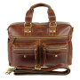 ALMADIH sac en cuir vachette TERRY Cartable ordinateur portable bandoulière Marron Vintage serviette porté épaule Messenger saco