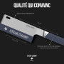 Steak Champ Spatule Flip & Cut : Spatule pour plancha, barbecue et poêle, avec tranchant de couteau de haute qualité et poignée 