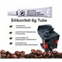 Kit d'entretien (3 joints et 1 graisse au silicone) adapté à la machine à café entièrement automatique Compatible avec DeLonghi