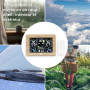 ADE Station météo radio intérieur avec capteur extérieur sans fil | Thermomètre, hygromètre, baromètre | Prévisions météo animée
