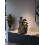 Arnusa BK851 Fontaine Cascade Avec Éclairage - Décoration de Jardin, Intérieur et Terrasse - Marron Gris