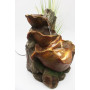 BK853 Fontaine de jardin avec éclairage Motif feuilles d'automne Cascade Fontaine de table