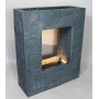 Fontaine de jardin avec éclairage LED - 65 x 53 cm - Aspect pierre - Cascade - Rectangulaire - Blanc chaud - Décoration de jardi