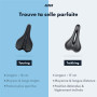 Selle de vélo de randonnée AARON avec Mousse à air - siège de vélo Ergonomique pour Hommes et Femmes - Selle Confortable pour vé