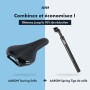 Selle de vélo de randonnée AARON avec Mousse à air - siège de vélo Ergonomique pour Hommes et Femmes - Selle Confortable pour vé