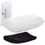 Coussin de Voyage VOLAR | Petit Oreiller de Voyage à mémoire de Forme | Oreiller Cervical Ergonomique | Housse avec Thermorégula