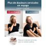 Coussin de Voyage VOLAR | Petit Oreiller de Voyage à mémoire de Forme | Oreiller Cervical Ergonomique | Housse avec Thermorégula