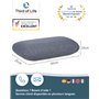 Oreiller Cervical de Voyage VOLAR Quickdry | Petit Coussin Cervical Ergonomique à mémoire de Forme | Housse avec Thermorégulatio