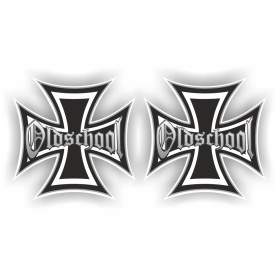 Oldschool Croix de Fer Shocker main voiture autocollants JDM Tuning OEM Dub Decal Stickerbomb Bombing Fun W