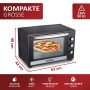 Steinborg Mini Four 60 Litres à Chaleur Tournante | Four à Pizza | Four Autonome