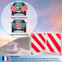 valonic Panneau de signalisation - 3en1 pour l'Italie, l'Espagne et le Portugal - 50x50cm, réfléchissant, pour camping-car, cara