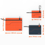 Presch Lot de 3 Trousses à Outils vides pour Le Rangement d'outillage - Pochettes avec Mousqueton pour Petites pièces comme Poin