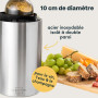 SILBERTHAL Seau À Vin Acier Inoxydable Double Paroi - 2 Manchons Refroidisseurs - Rafraîchisseur de Bouteille Vin - pour vin bla