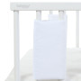 babybay Tour de Lit Ultrafresh en Piqué Convient pour Modèle Maxi Boxspring Comfort Midi/Comfort Plus Blanc 1 Unité