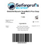 Seifenprofis Base de Savon Brut à la glycérine Transparent/Blanc sans laurylsulfate de Sodium (SLS) (1kg Transparent + 1kg Blanc