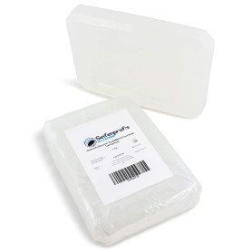 Seifenprofis - savon transparent (1kg) Base de savon brut à la glycérine - sans SLS+SCS 100% végétal pour le moulage du savon