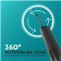 happybrush Hydropulseur dentaire électrique sans fil avec recharge de 3 semaines - Buses rotatives à 360° - Nettoyage efficace d